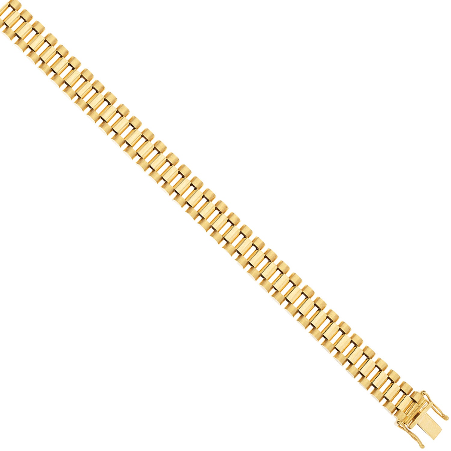 Yellow Gold 10mm Fancy Link Bracelet | Ladies & Gents