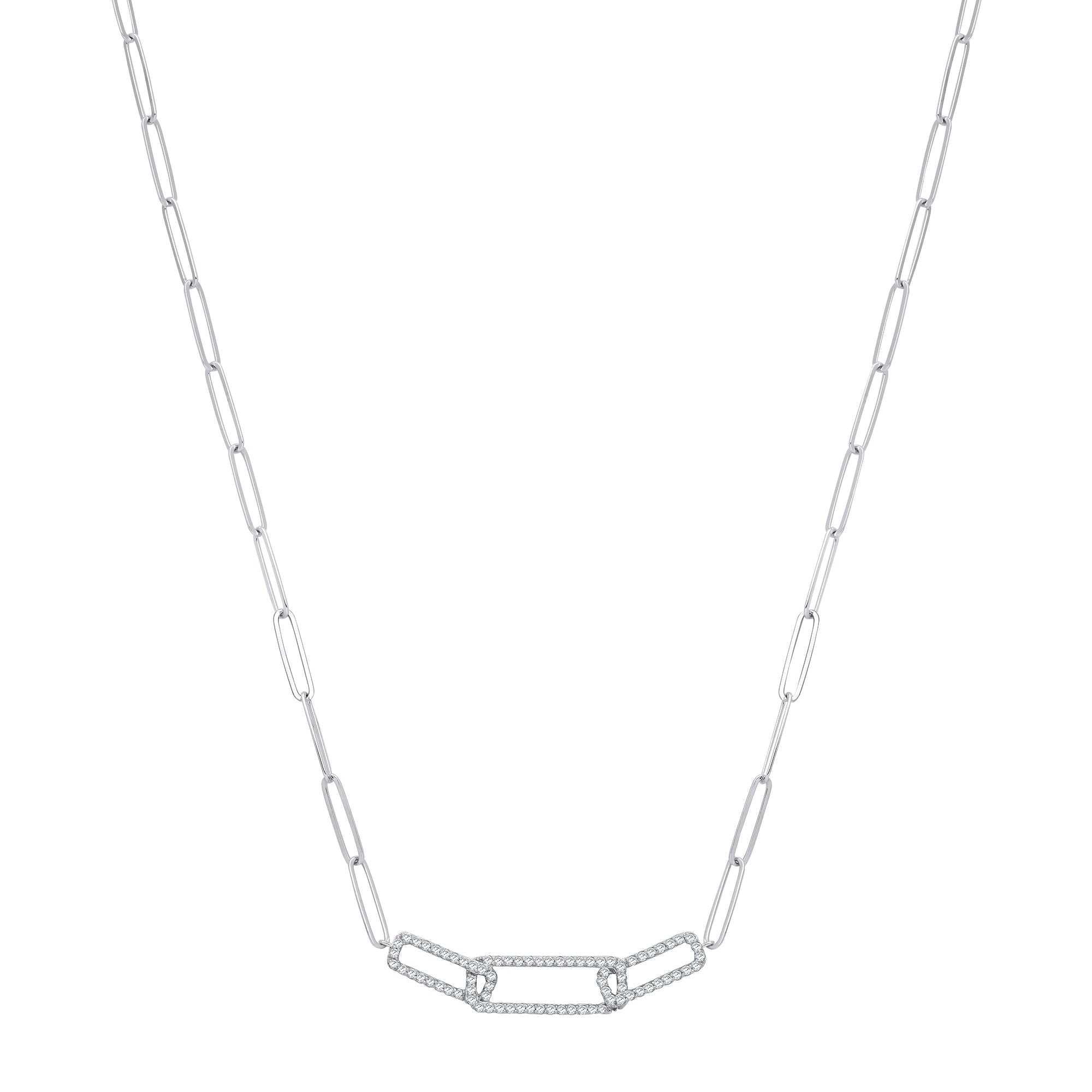 9ct White Gold 0.35ctw Necklace