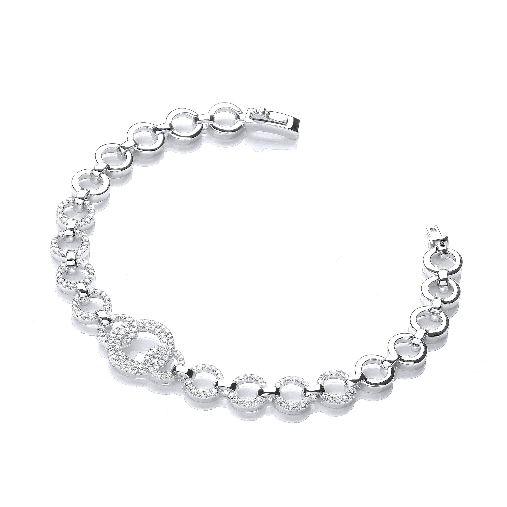 925 Sterling Silver Micro Pave Cz's Bracelet