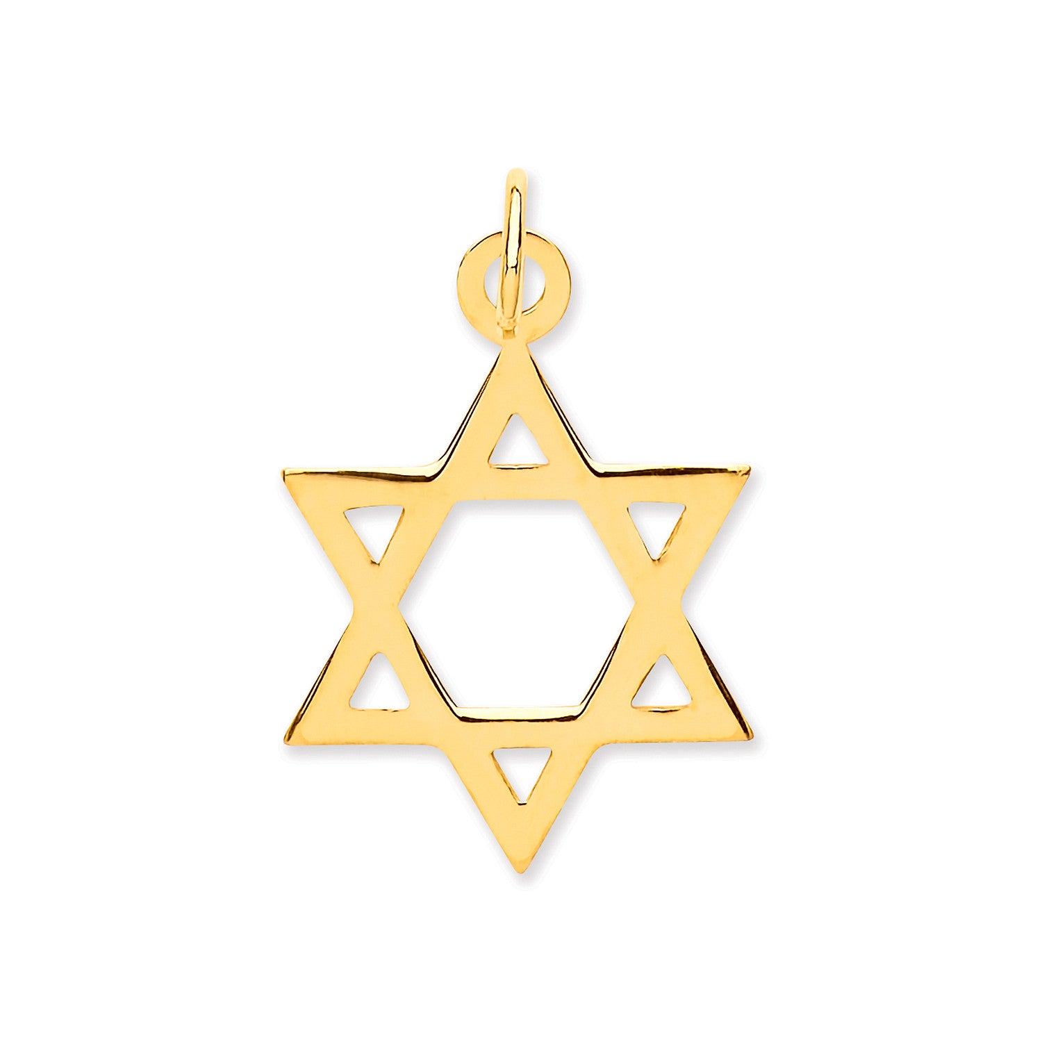 Yellow Gold Star of David Pendant