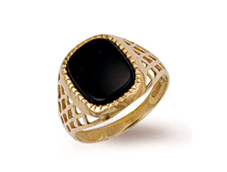 Yellow Basket Gold Ring