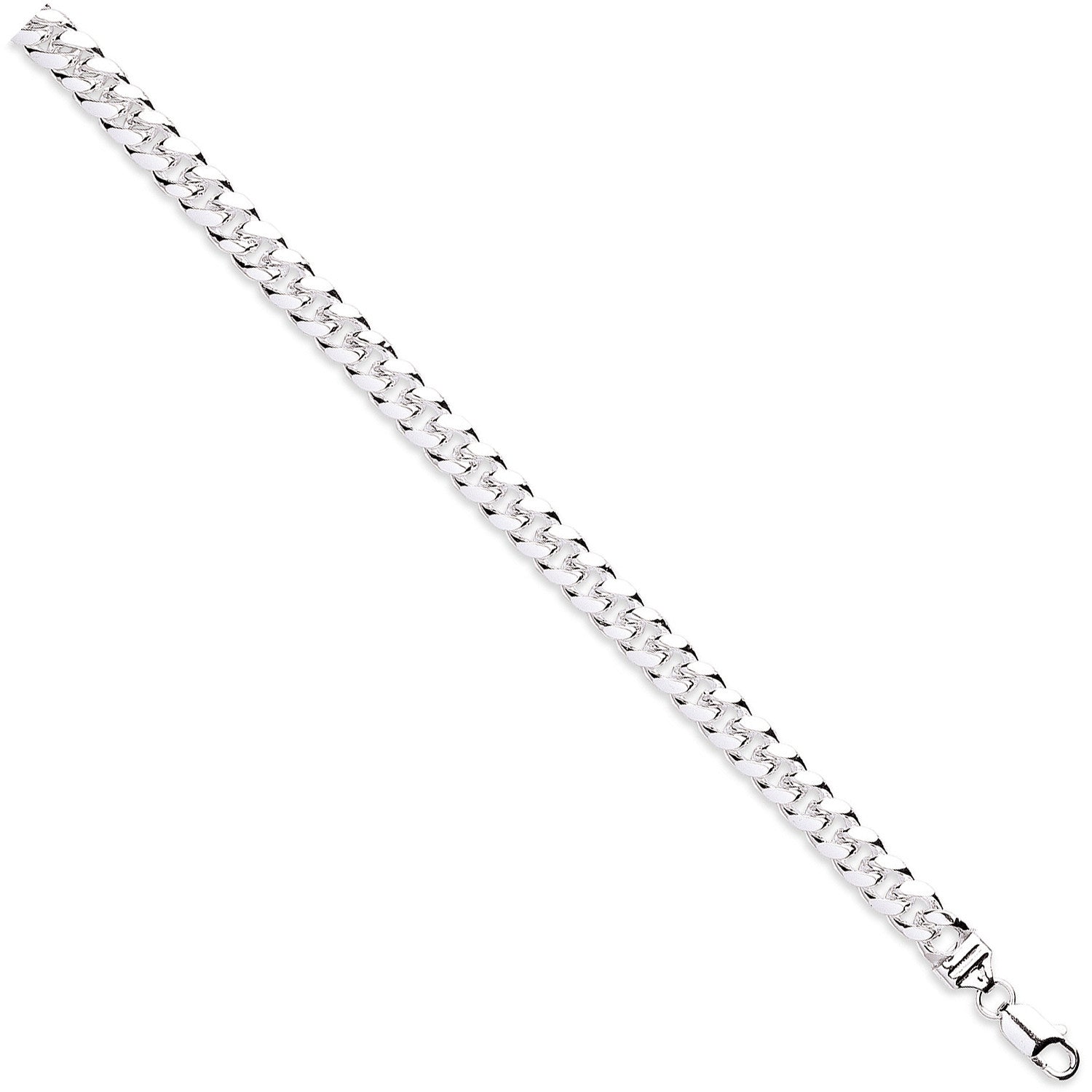 Silver 8.5mm Dome Cuban Link Chain/Gents Bracelet