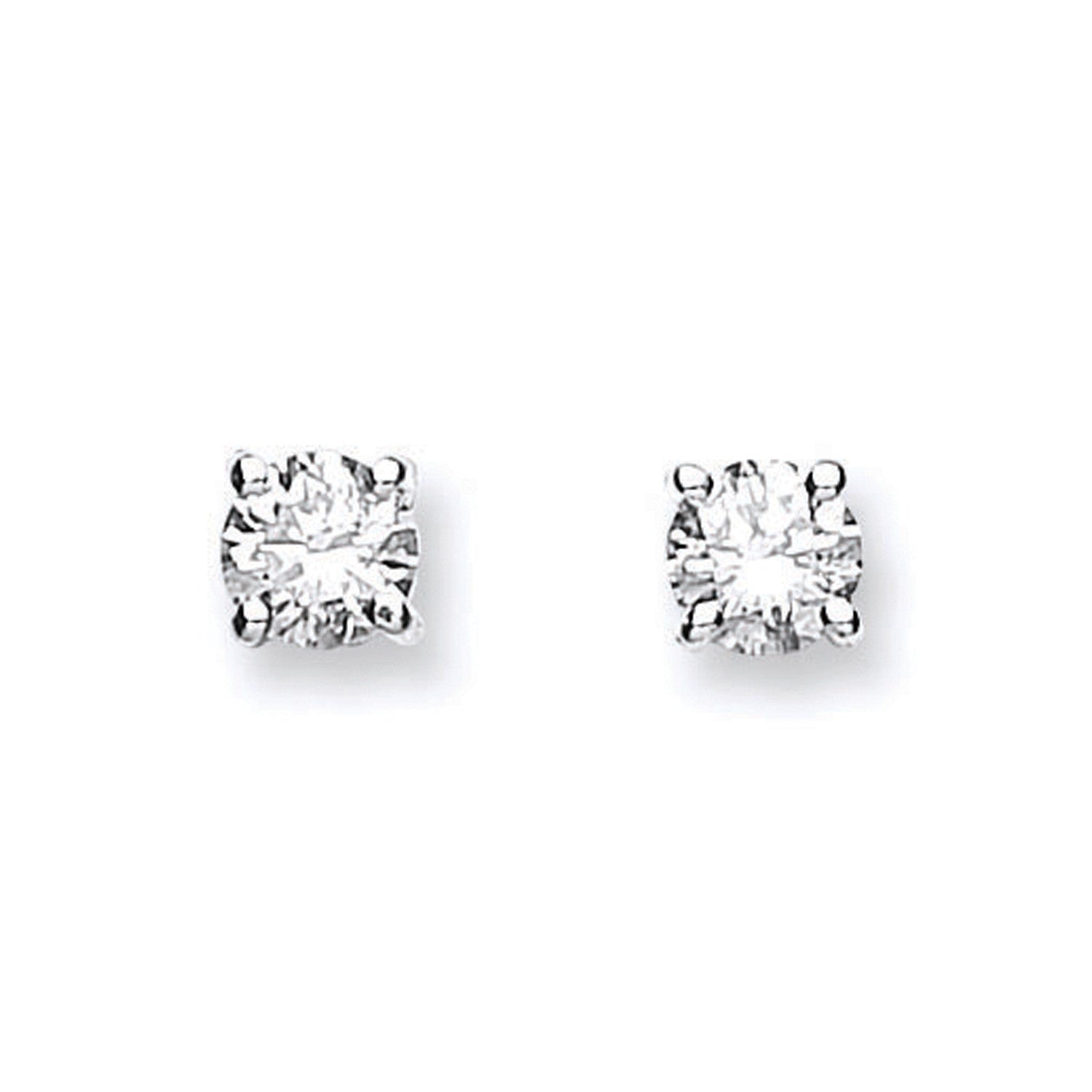 18ct Yellow Gold 0.60ct Claw Set Diamond Stud Earrings