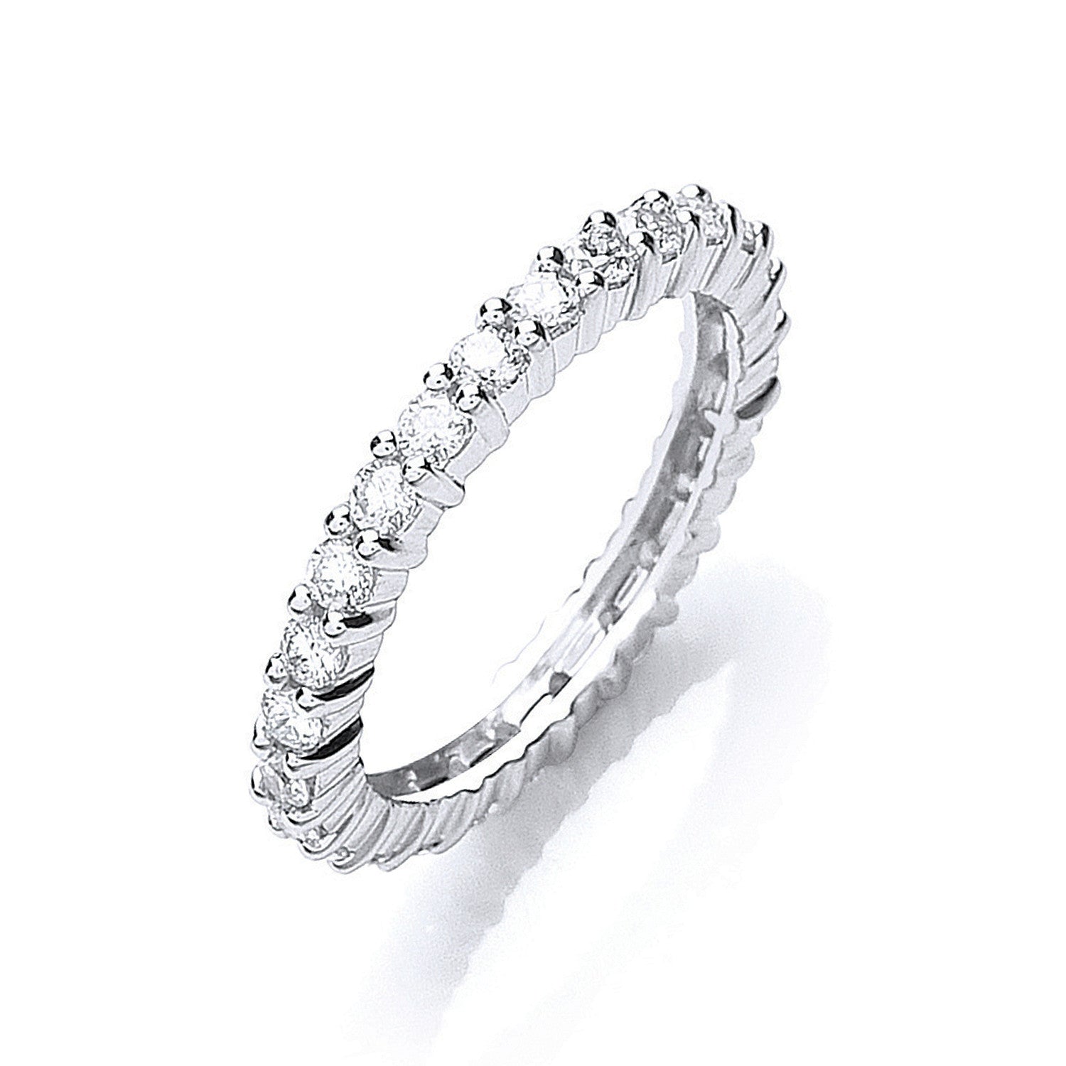 Platinum 1.00ct G/H-Vs Full Diamond Eternity Ring