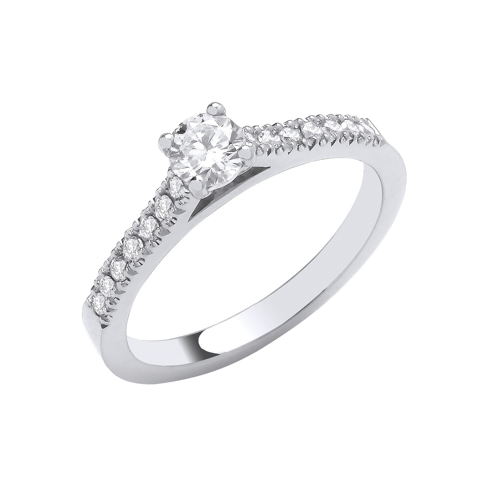 Platinum  0.50ctw Brilliant Cut Diamond Ring