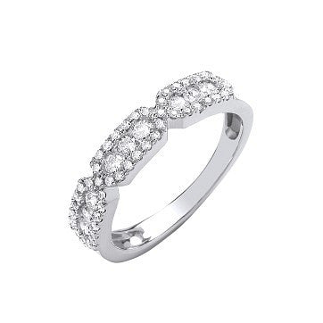9ct White Gold 0.50ct Diamond Eternity Ring