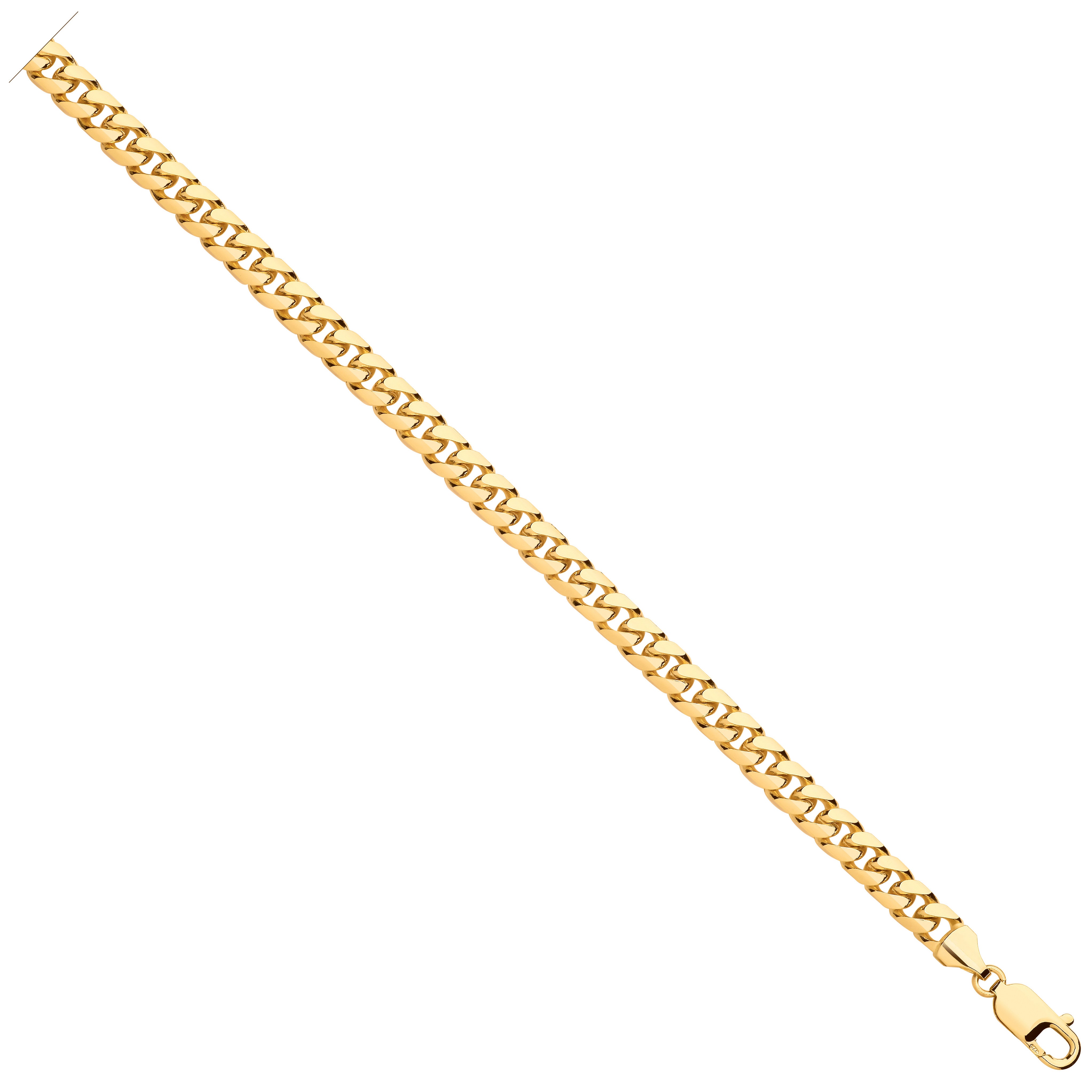 Yellow Gold Miami Link Chain | 6.5mm