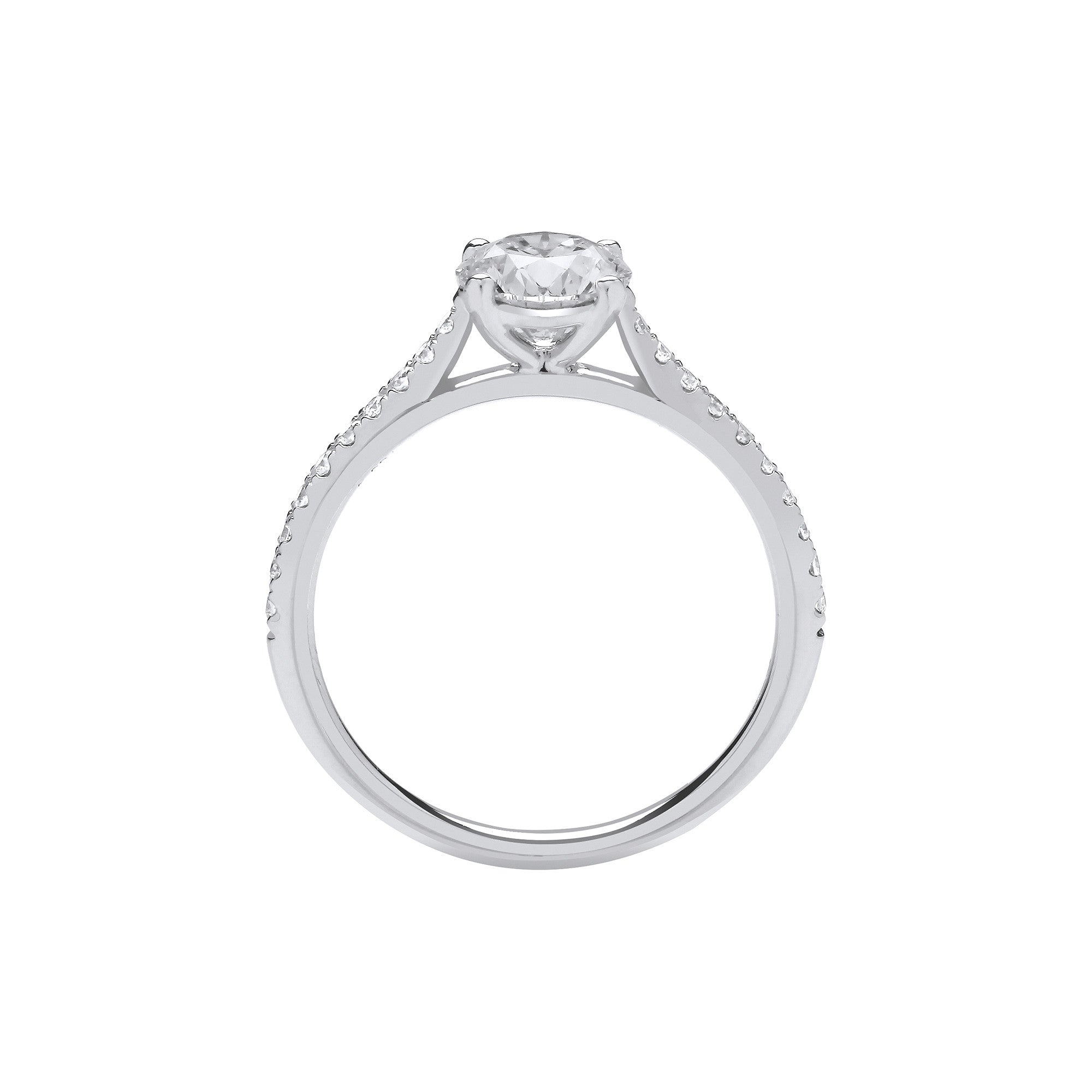 18ct White Gold Lab Grown Diamond Ring | 1.15ctw | IGI Certified