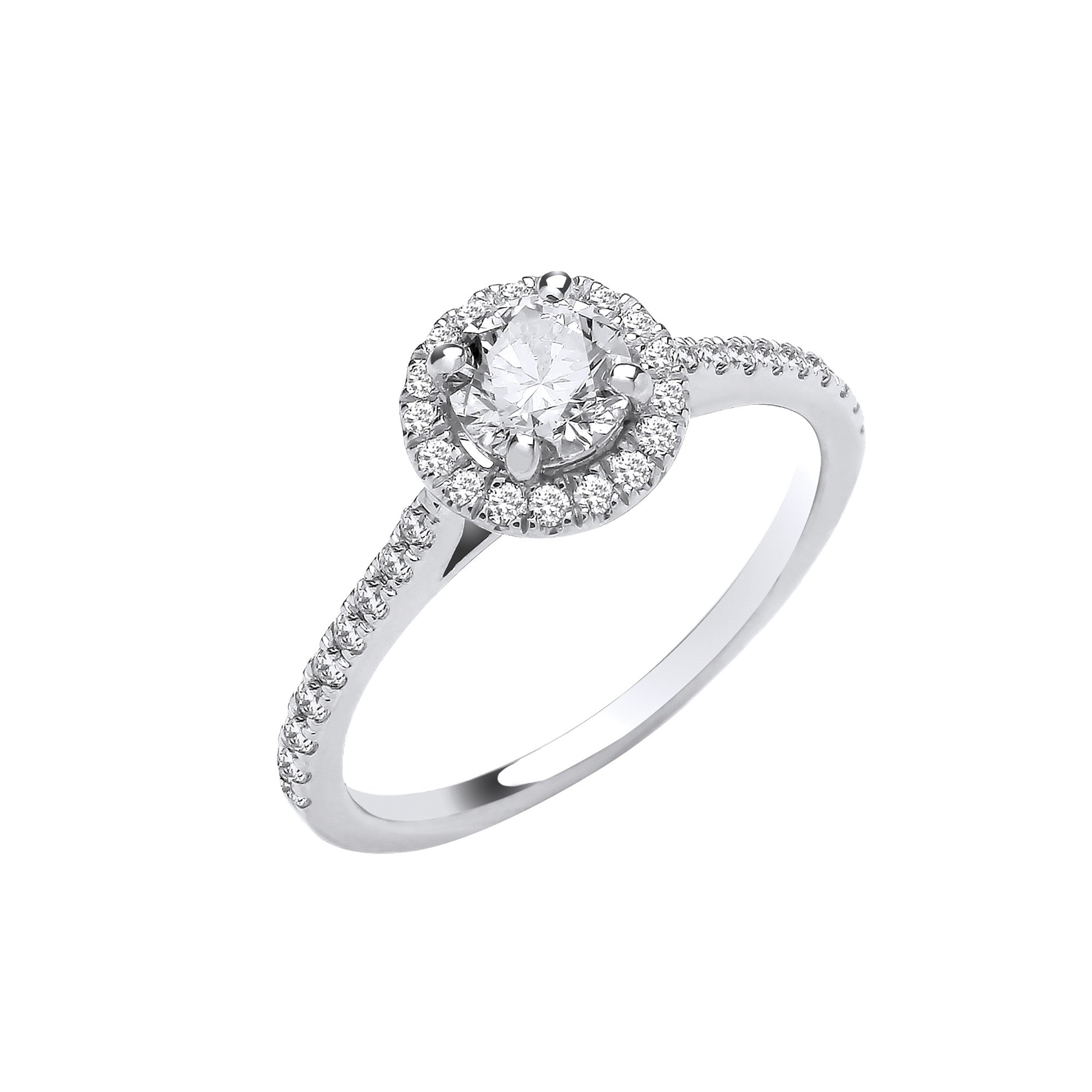 18ct White Gold 0.75ctw Diamond Ring