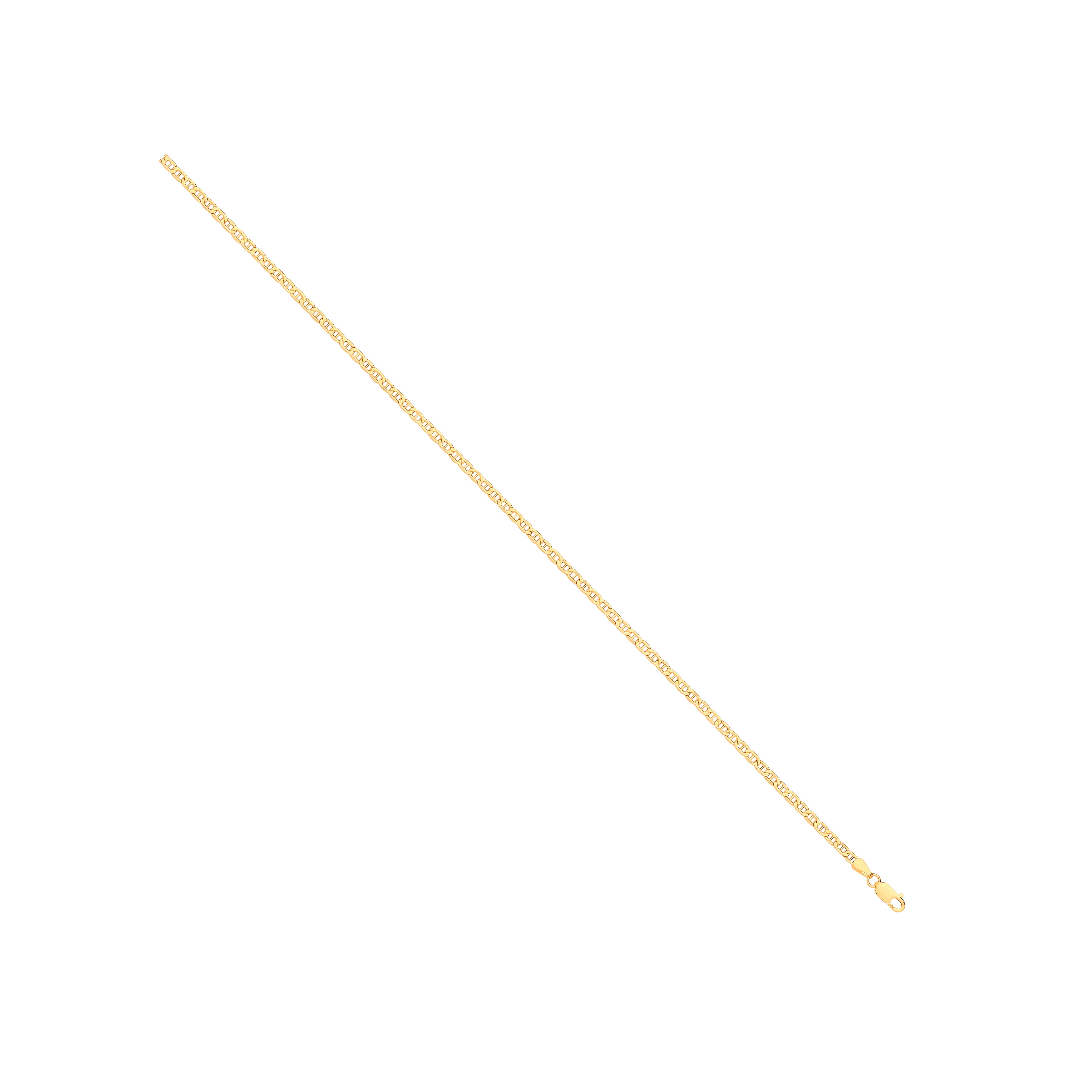 14ct Yellow Gold Hollow Flat Anchor Chain  2.4mm