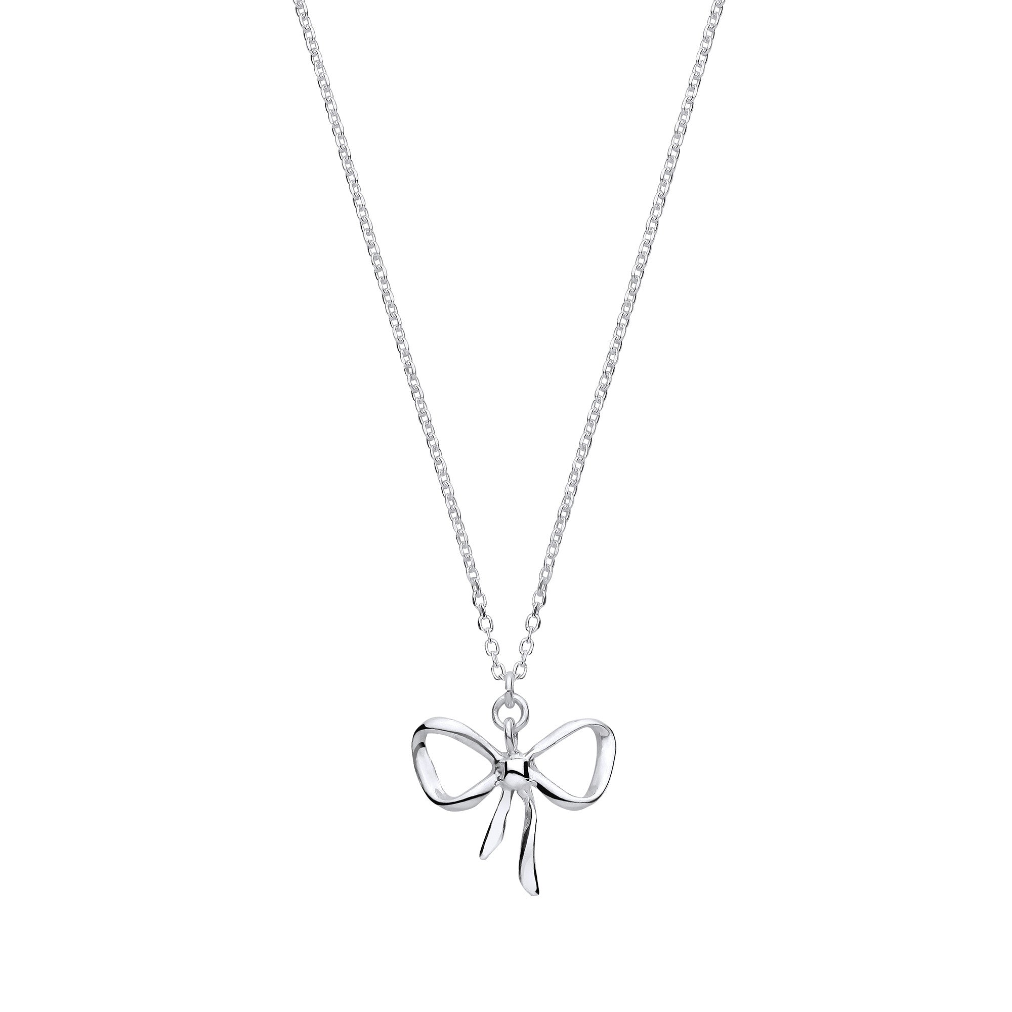 Silver Bow Pendant Chain/Ladies Bracelet